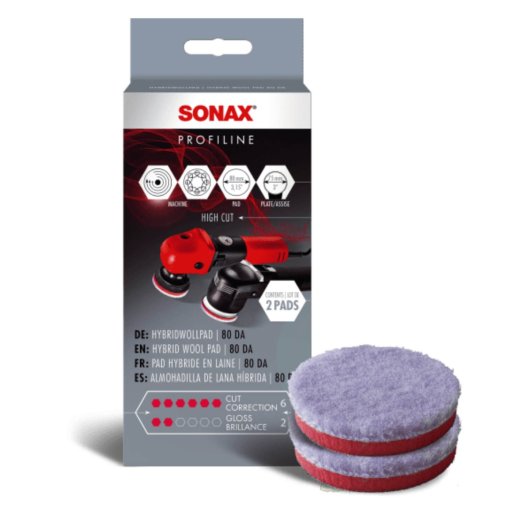 Sonax Hybridwollpad 80 DA, 2er Pack